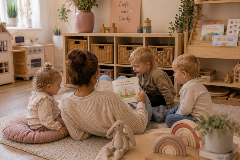     Spelen en ontdekken bij een professionele gastouder in Enkhuizen met een kleine groep kinderen.
