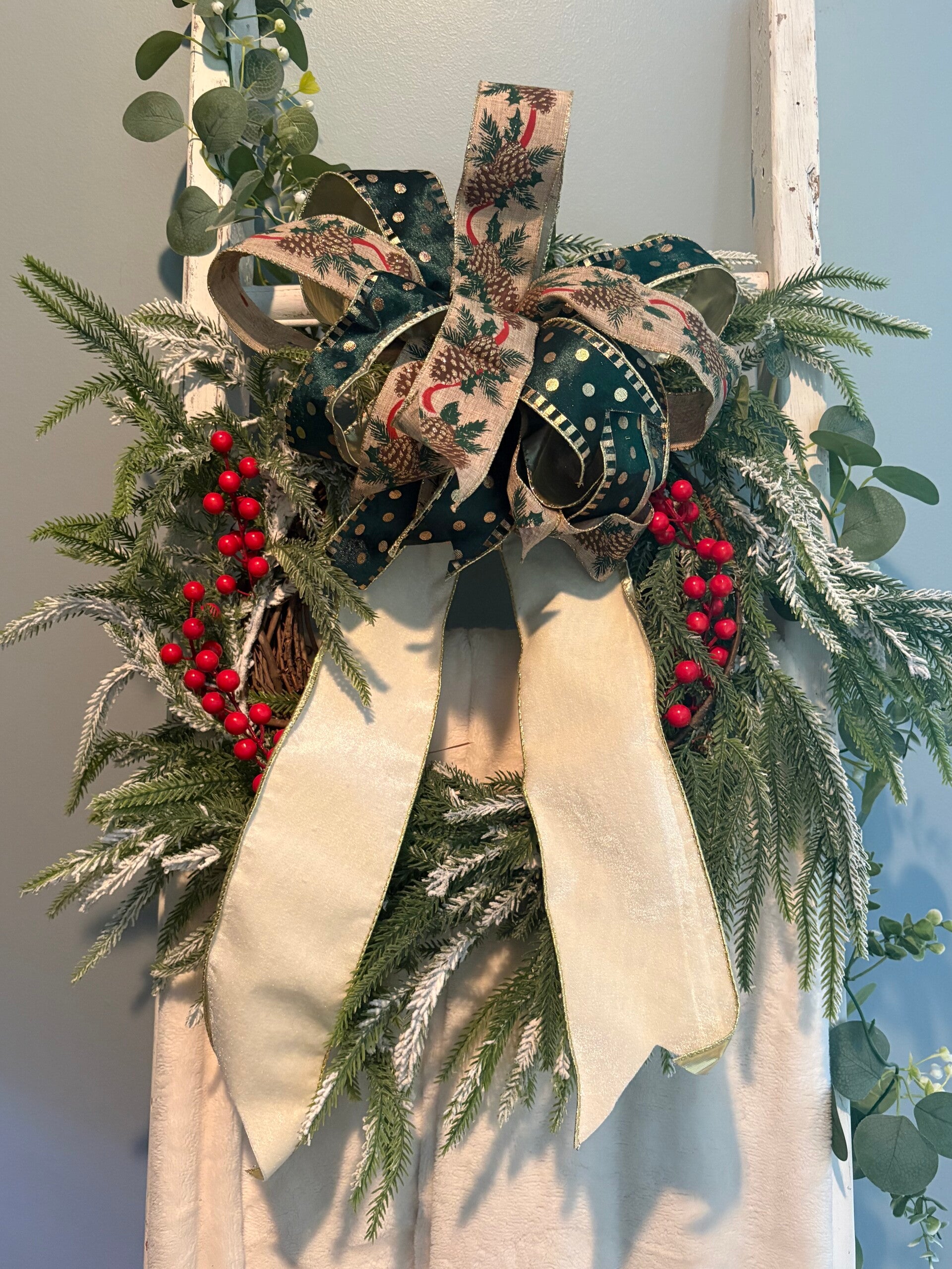 Woodland Winter Elegance Christmas Wreath