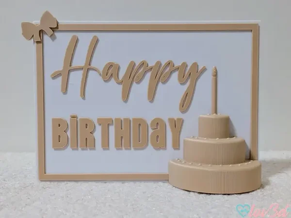 Happy Birthday Deko Schild – Geburtstagsdeko modern – 3D Druck Geburtstag – Tischdeko Geburtstag – Geschenk Geburtstag – Wunschfarbe möglich
