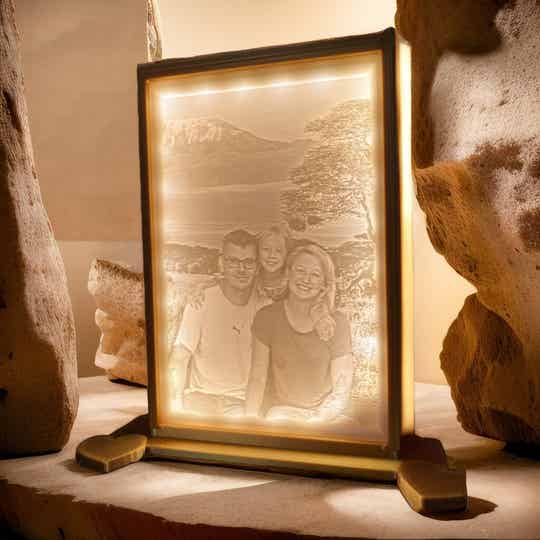 Lithophane Bild – Personalisierte Erinnerung an Familie, Kinder, Eltern oder Haustiere