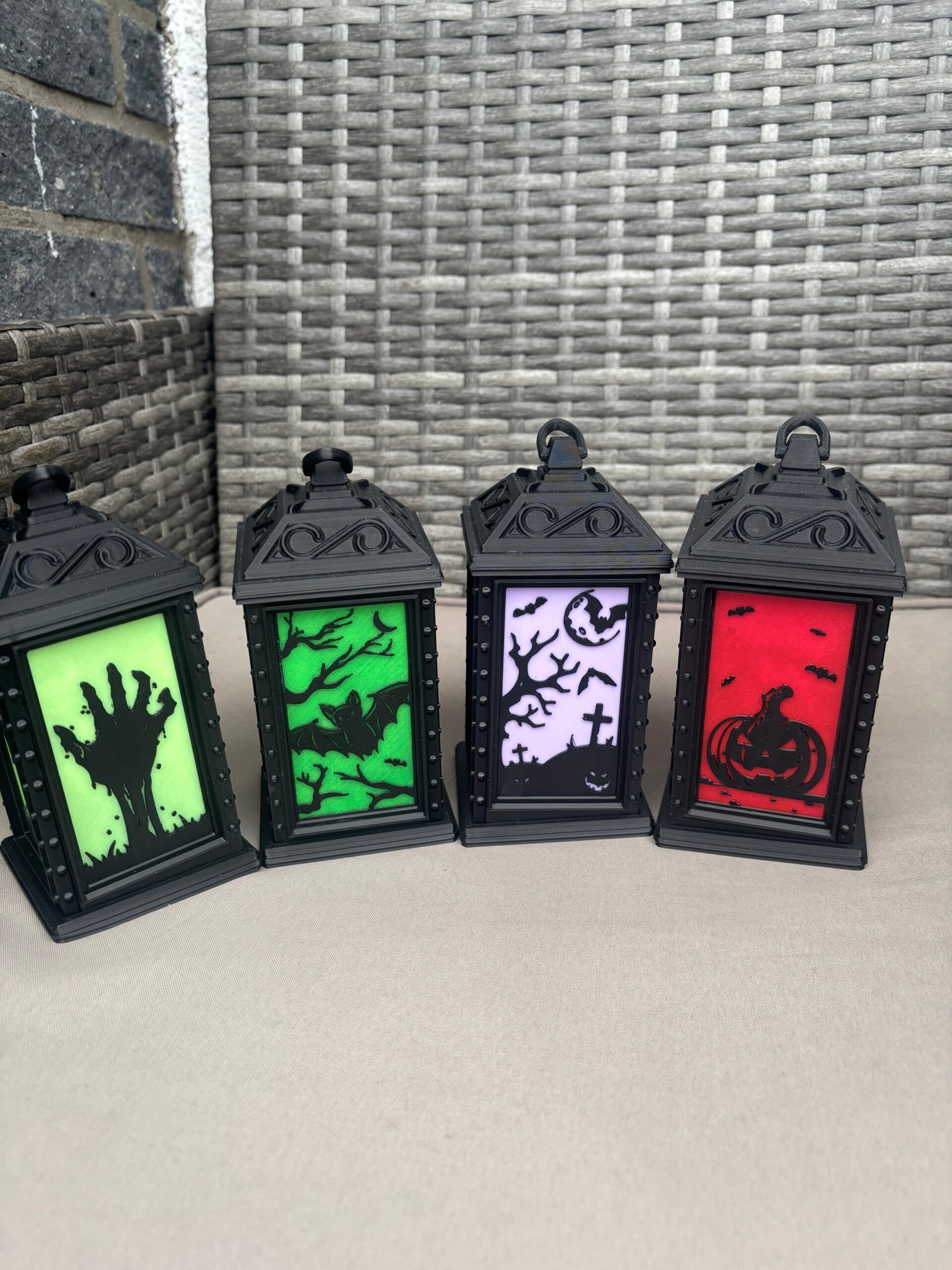 Halloween Laterne – 3D-gedruckte Deko mit LED-Beleuchtung