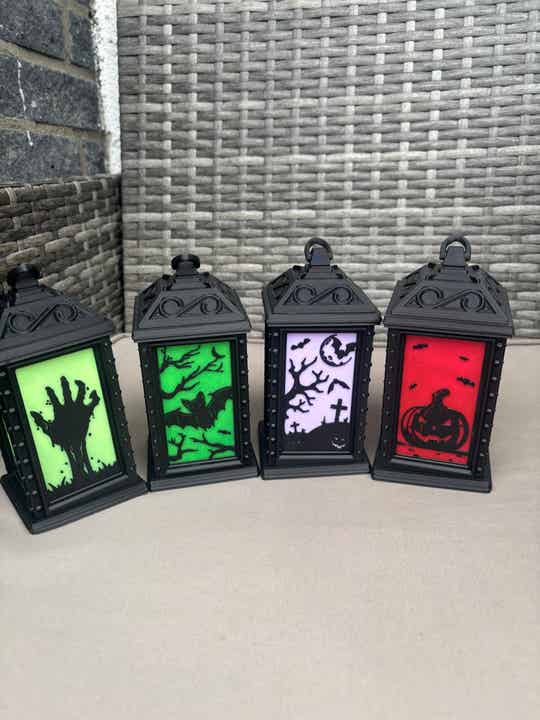 Halloween Laterne – 3D-gedruckte Deko mit LED-Beleuchtung