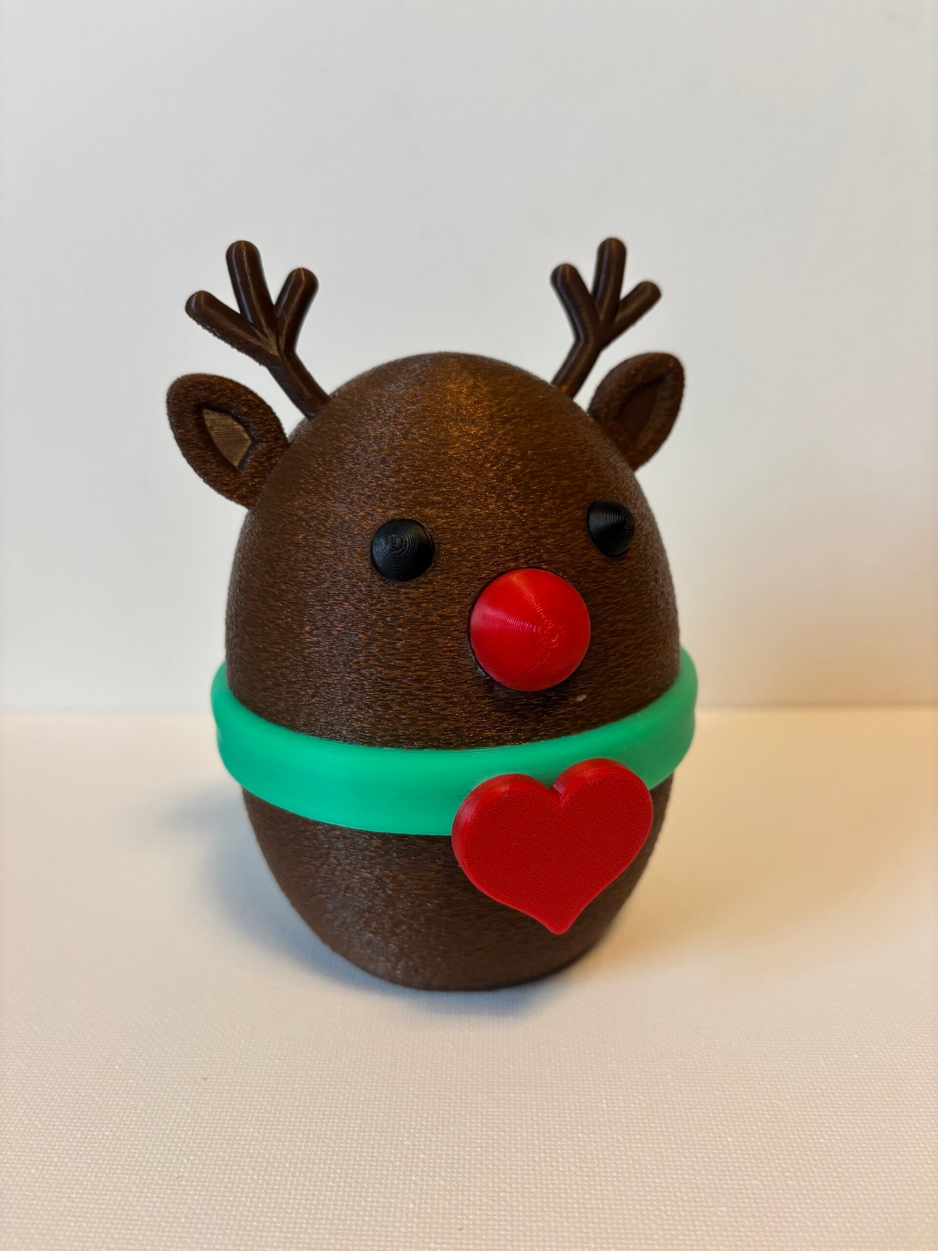 Rudolph Aufbewahrungsdose | Rentier Geschenkbox | Süße Weihnachtsdeko | Geschenk für Kinder | 3D Druck Geschenkidee Weihnachten