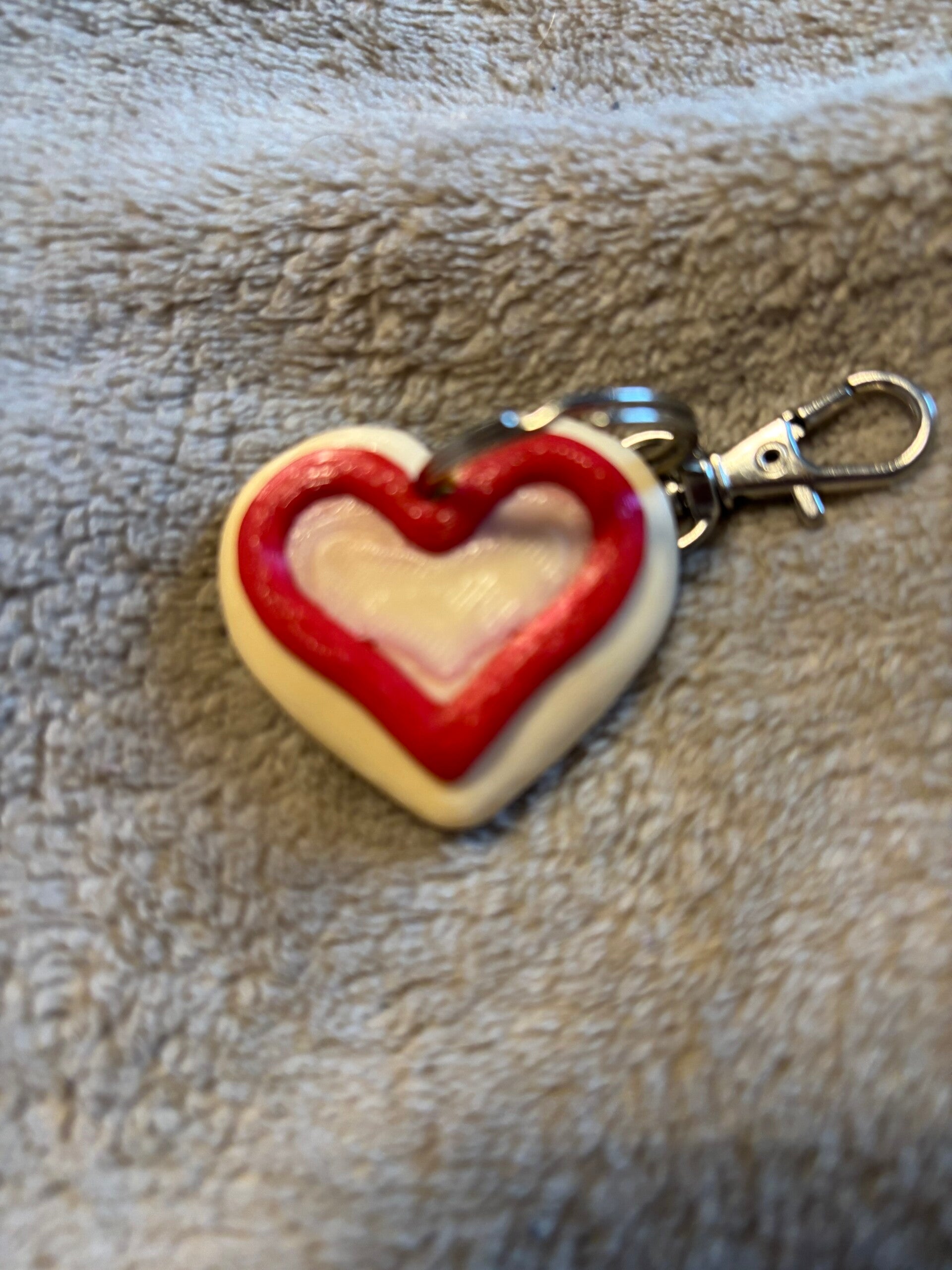 Herz Schlüsselanhänger 3D Druck | Personalisiertes Herz | Farbwahl möglich | Geschenk Liebe | Taschenanhänger