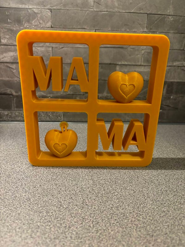 MAMA Deko | Einfarbig | Herz Akzent | Farben wählbar