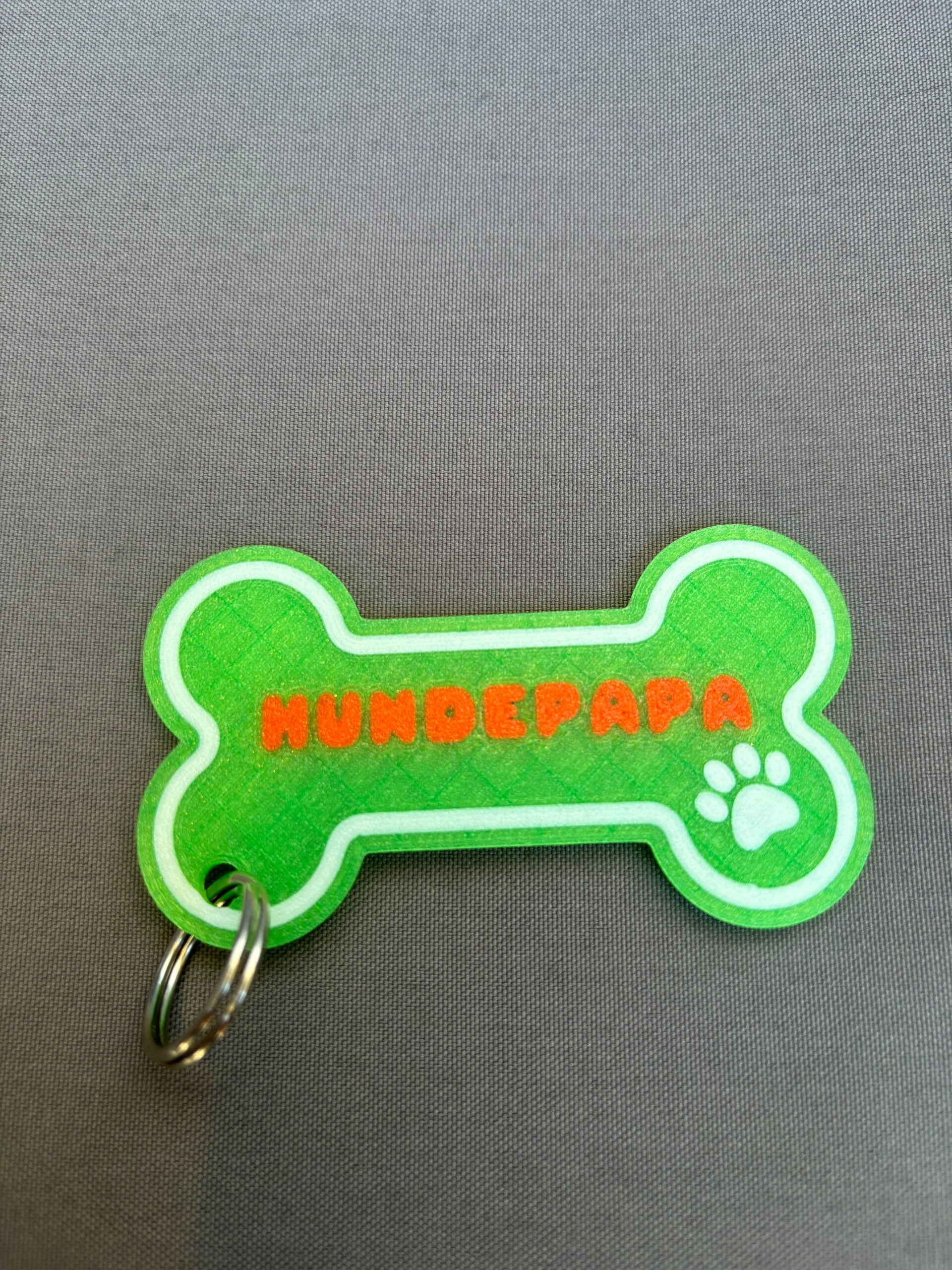 Schlüsselanhänger Hundepapa – Geschenk für Hundefreunde