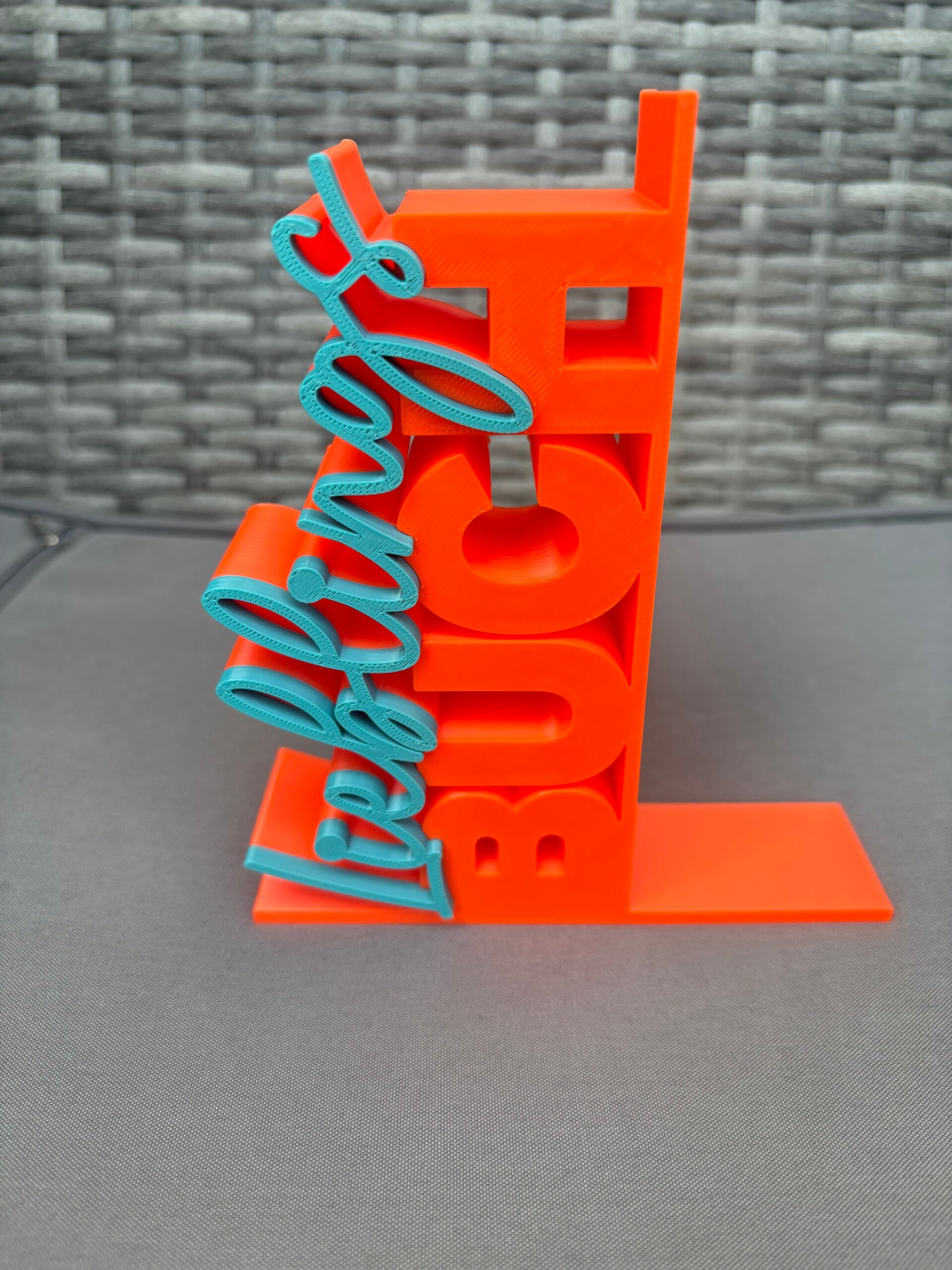 Buchstütze Lieblingsbuch – moderner Bücherhalter Regalstütze 3D-Druck personalisierbar Geschenk Leseratte Buchliebhaber