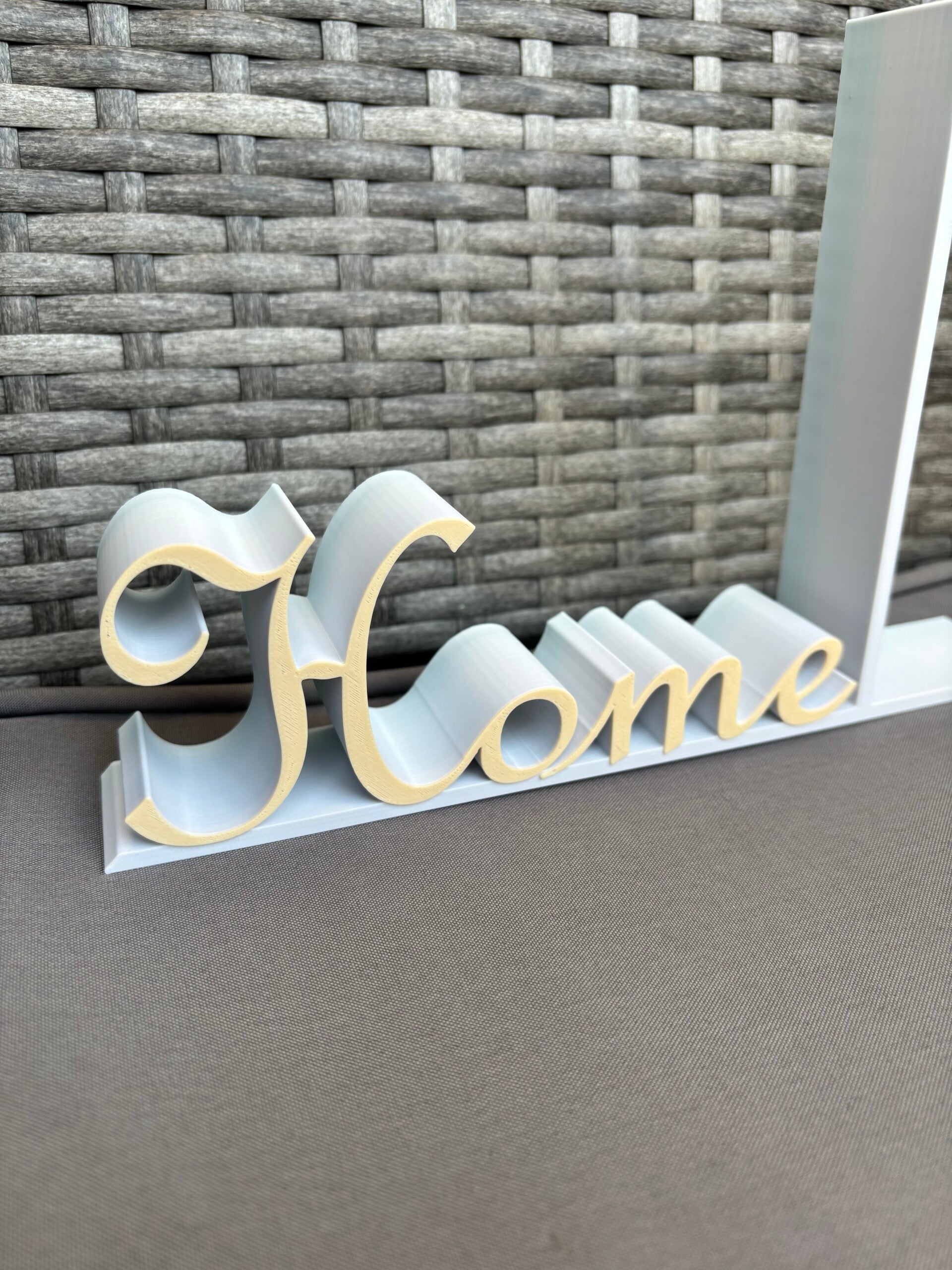 Buchstütze „Home“ | 3D-Druck | Regal-Deko | 23x15 cm | modernes Wohnaccessoire | Geschenk für Einzug & Wohnzimmer