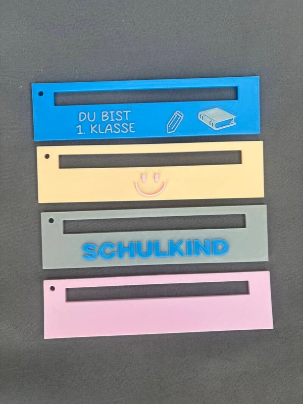 Lesehilfe Kinder – 4 Varianten | Leseschiene Einschulung Geschenk | Leselineal Schulkind | Lesetraining & Konzentration