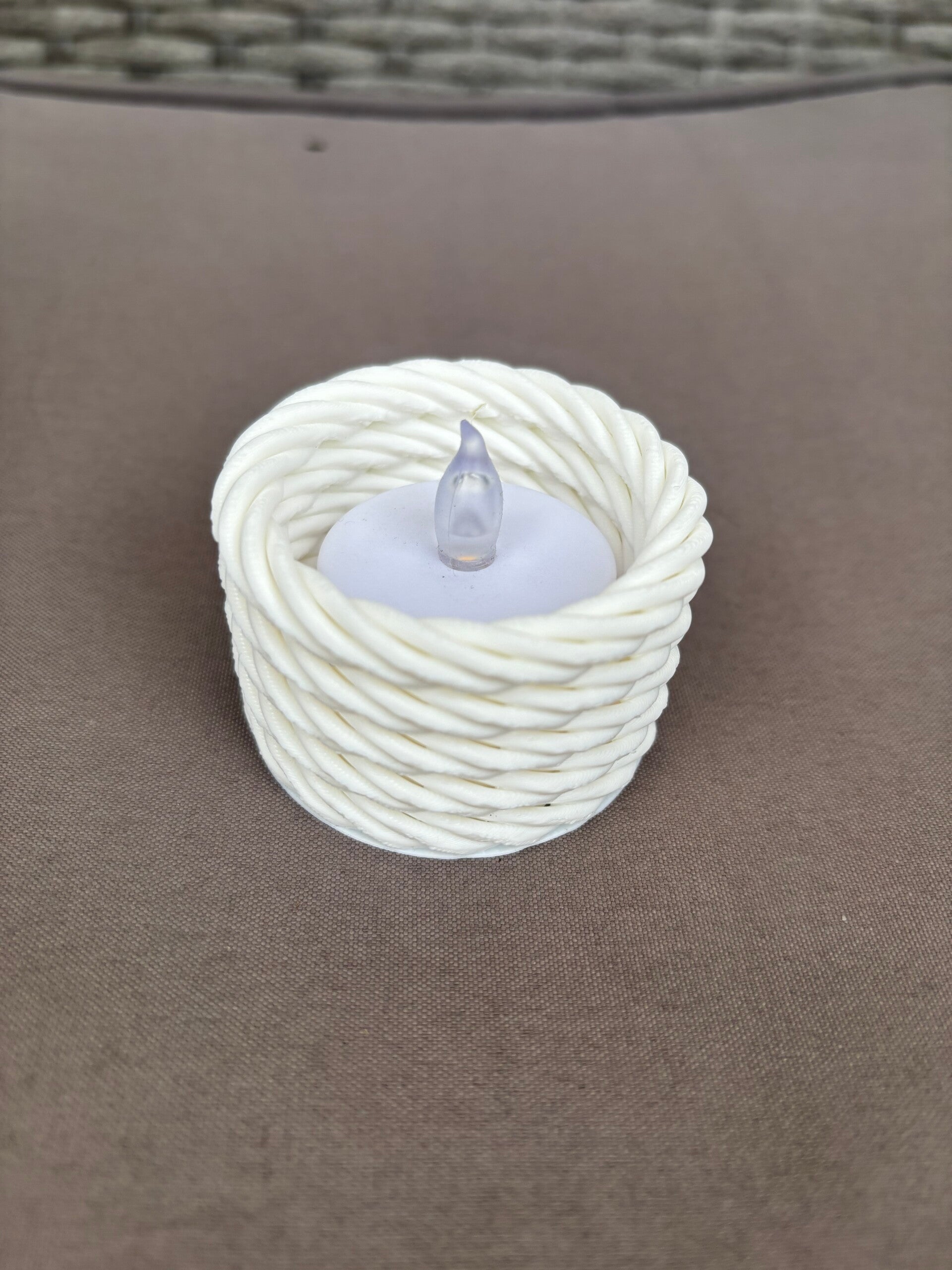 Gedrehte Teelichthalter im Set – Klein & Groß – moderne Tischdeko, wählbare Farben, 3D-Druck