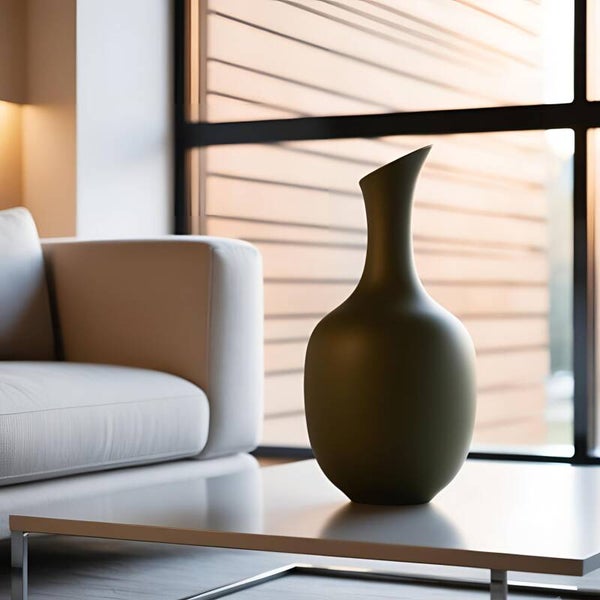 Vase mit Schiefhals – Stilvolle Dekoration für Dein Zuhause | Farbe Variabel