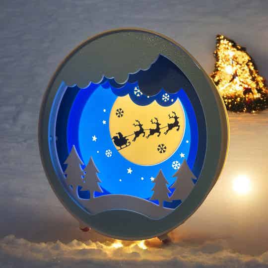 Weihnachts Schatten Box – 3D-gedruckte Deko mit festlichem Zauber