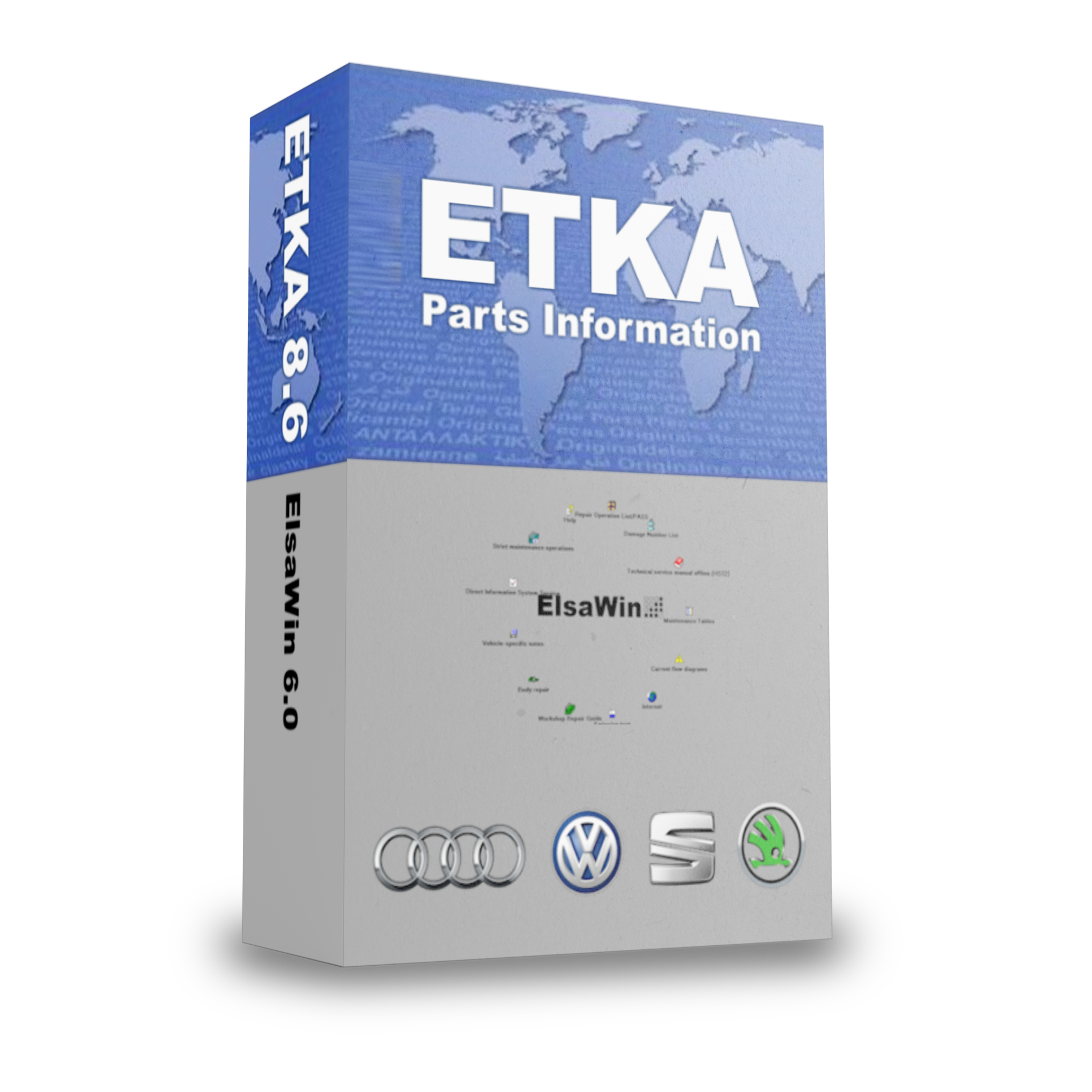 ELSAWIN 6.0 2019 + ETKA 8.6 2025 | VW AUDI SEAT SKODA