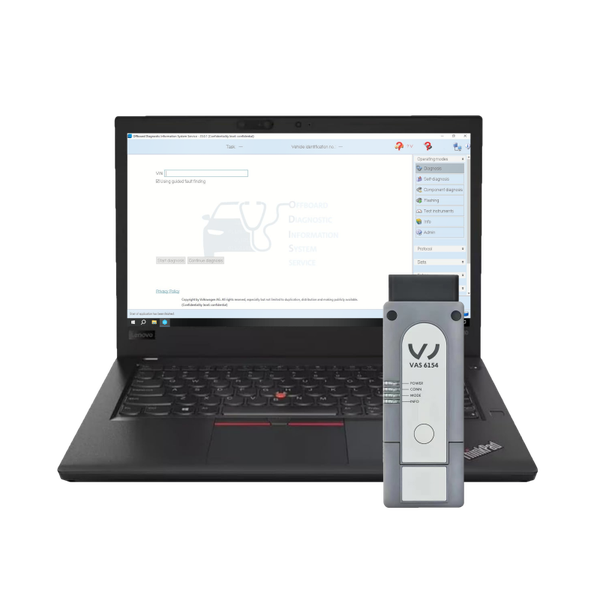 DIAGNOSE VAG Laptop | VAS 6154 Vci + ODIS + ELSAWIN + ETKA | 2026