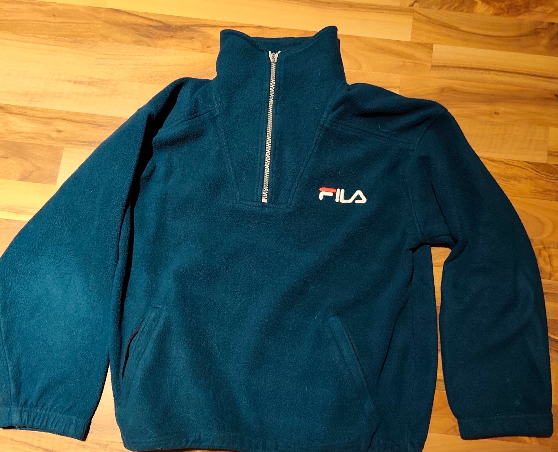 Grüner FILA Filz Pullover M
