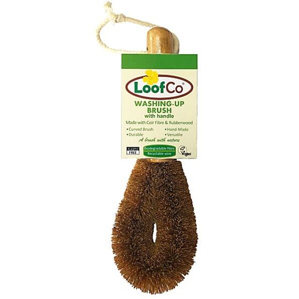 Loofco - Afwasborstel met handvat - Kokos