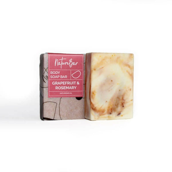 Nature bar - Zeep Bar - Body Soap Bar - Grapefruit- en Rozemarijn - Vegan