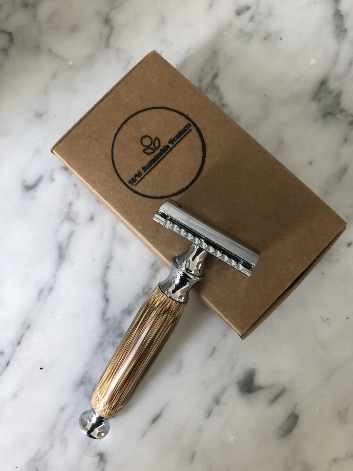 J&W Sustainable Products Safety Razor Bamboe Scheermes Double