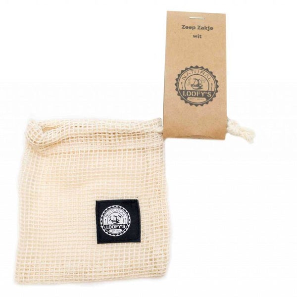 Loofy's - Shampoo Bar Zakje Natural - Zeepzakje - 100% Plasticvrij & Natuurlijk Katoen