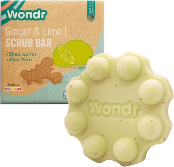 Wondr Care - Scrub bar - Ginger & Lime - Zachte scrub - Verkwikkend
