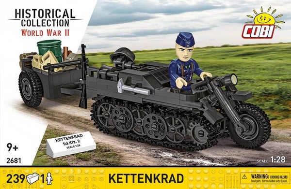 Cobi 2681 Kettenrad mit Trailer