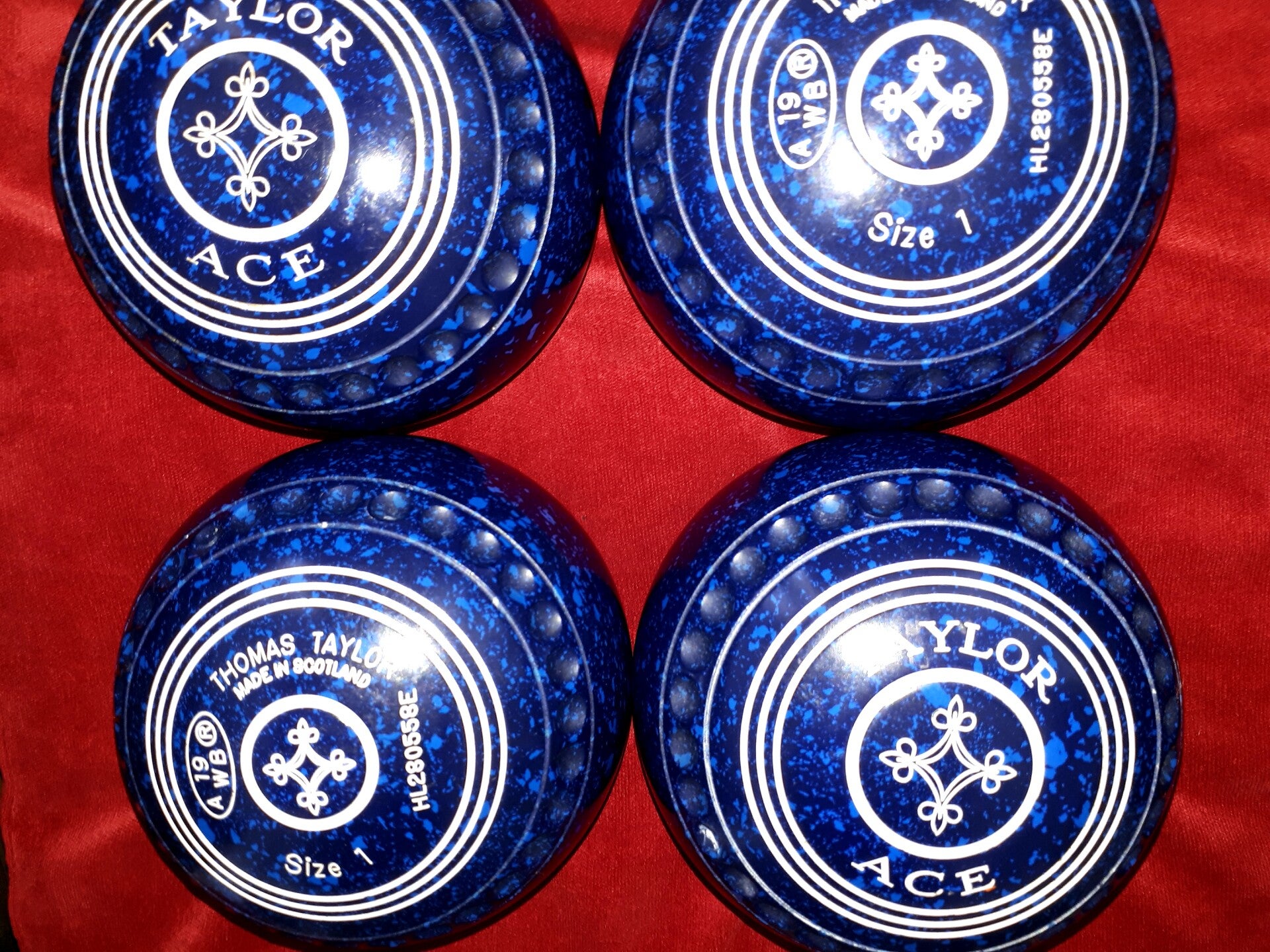 Taylor Ace bowls -- Size 1
