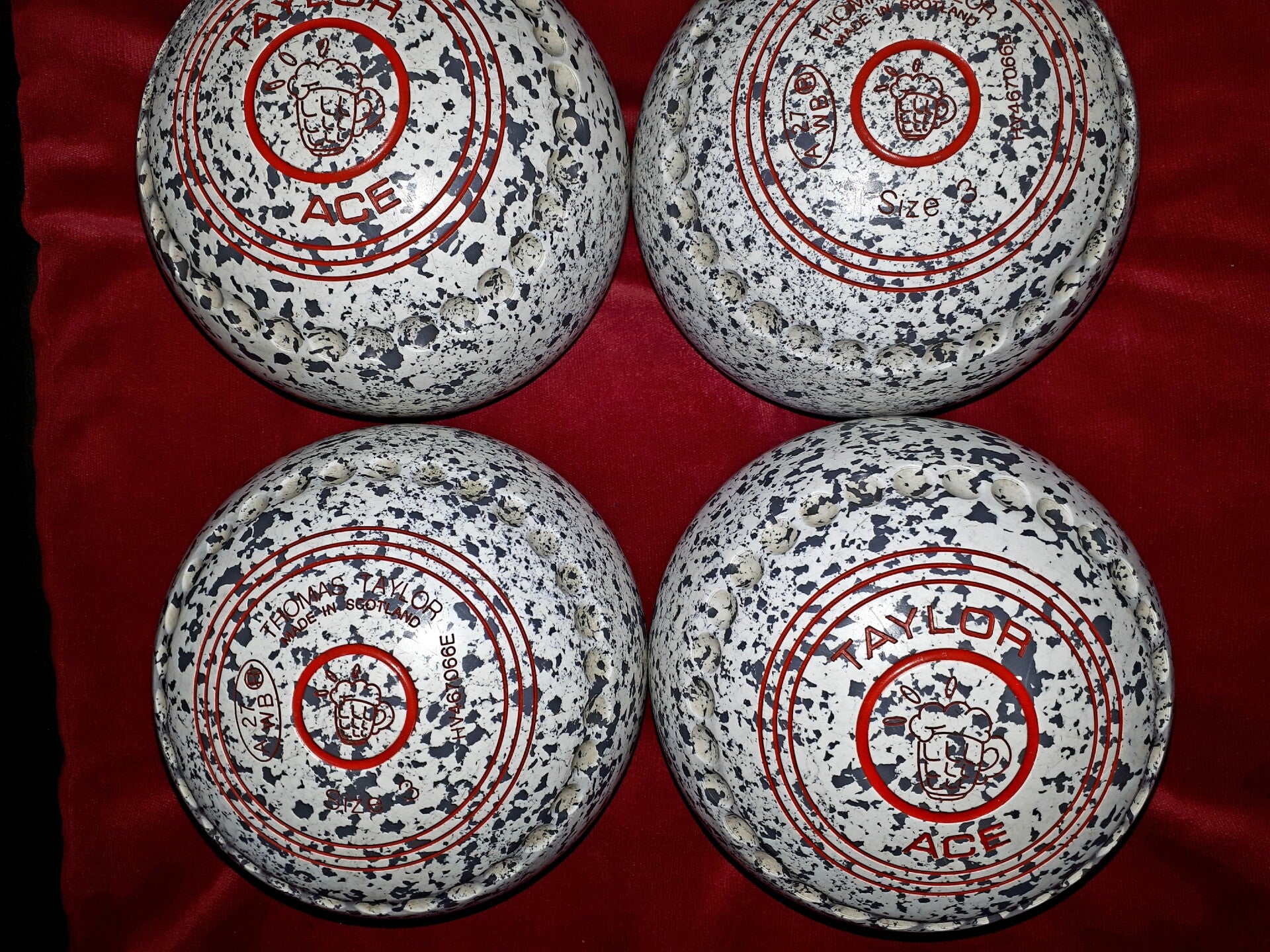Taylor Ace bowls -- Size 3