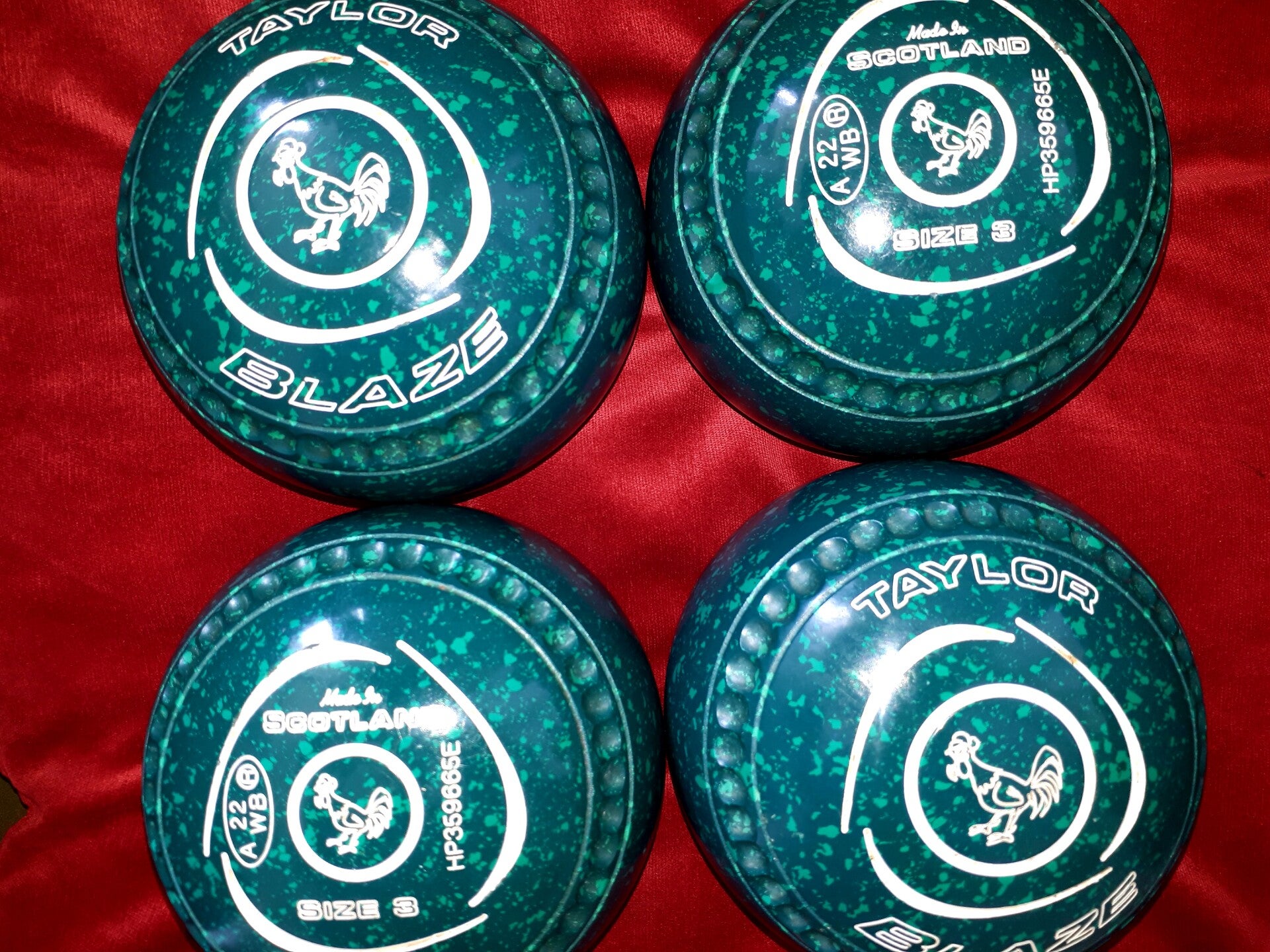 Taylor Blaze bowls -Size 3