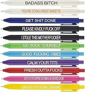 11Pcs Funny Pens