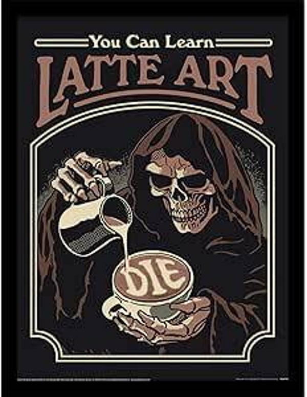 Pyramid International Steven Rhodes (Latte Art) Collector Print