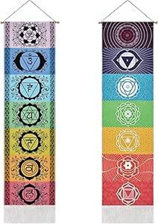 2 Pack Chakra Wall Hanging with Tassels