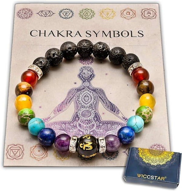 Chakra Bracelet Spiritual Crystal Healing for Anxiety Relief