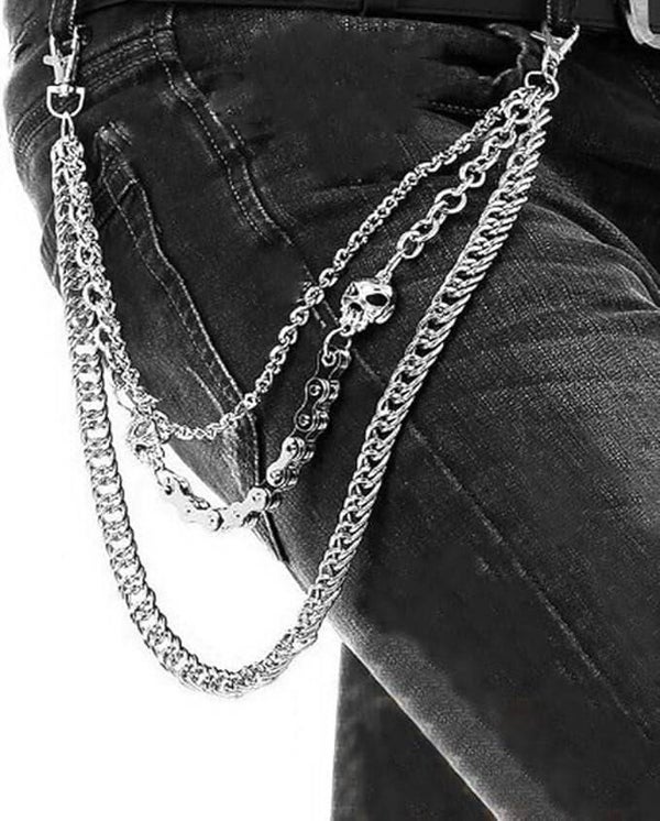 ZOYLINK Pants Chain Fashion Hip Hop Gothic Punk Trousers Chain Jean Wallet Chain for Men