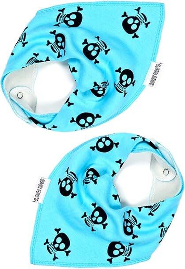 Skull baby bibs