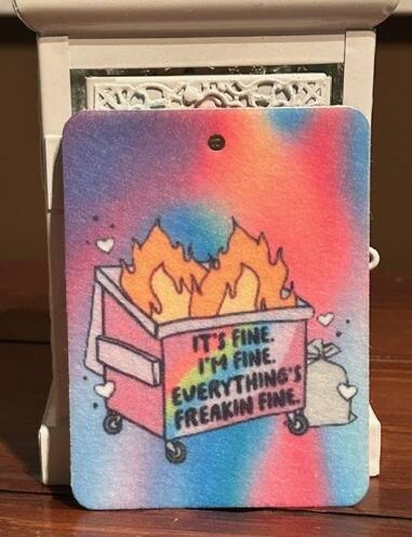 Dumpster Fire Air Freshener