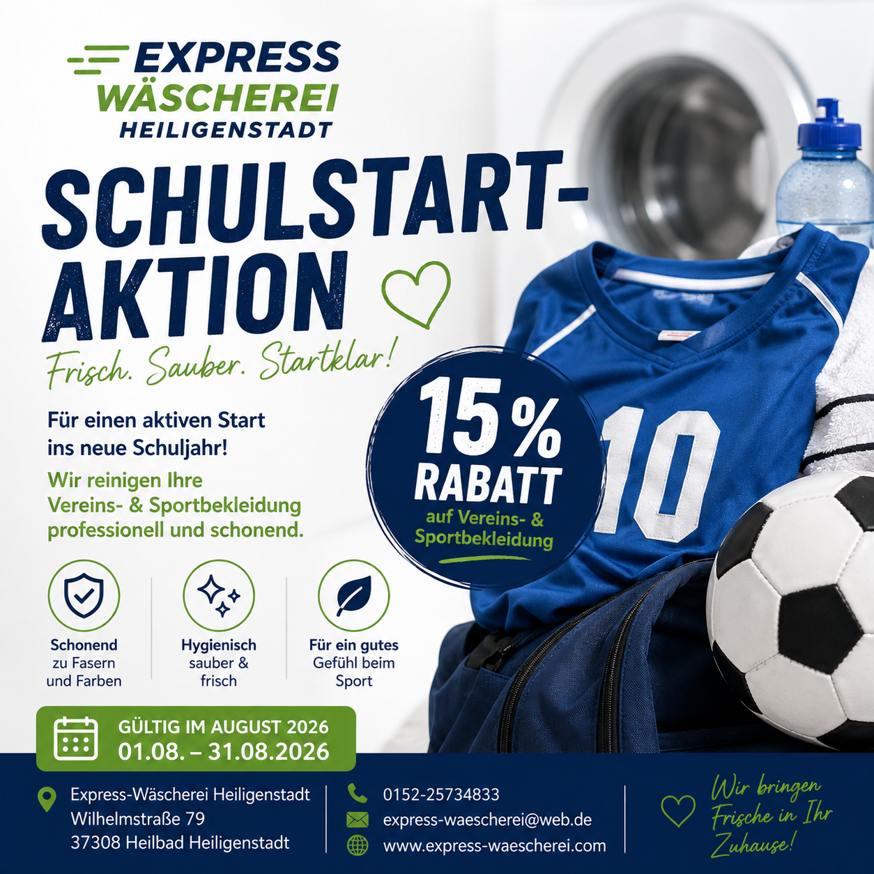 August Angebot 2026 / 15 % Rabatt