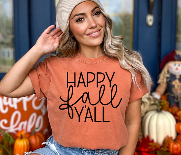 Happy Fall Yall T Shirt