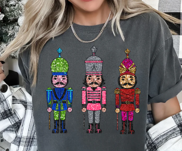 Christmas Nutcracker T-Shirt (Glitter Design)
