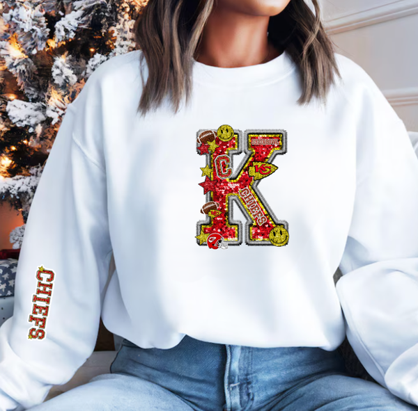Kansas City Sweatshirt (Faux Sequin/Glitter)