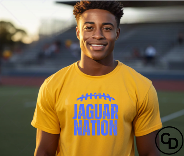 Jaguar Nation (Blue Ink) Tee