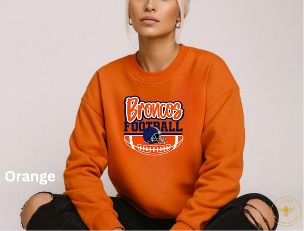 Broncos Football Sweatshirt  Orange/Blue
