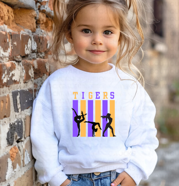 💜💛 Tigers Gymnastics Youth Sweatshirt