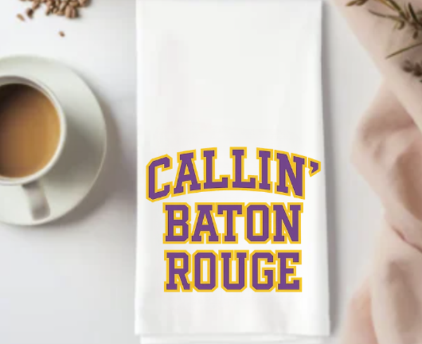 Callin' Baton Rouge Kitchen Dish Towels (2)