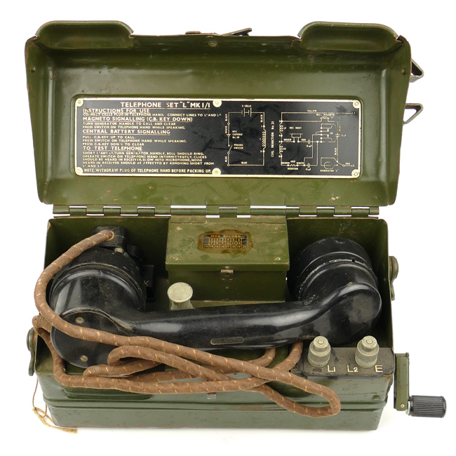 Veldtelefoon L Royal Corps Of Signals Signal Corps WW2 Info Over 