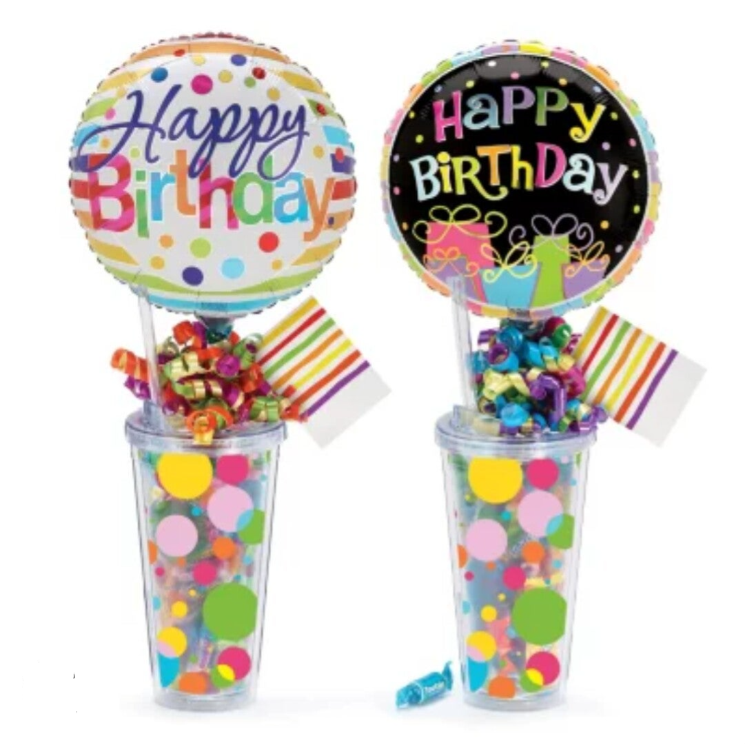 Snoeppot met folieballon