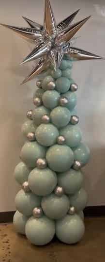 Kerstboom in pastel