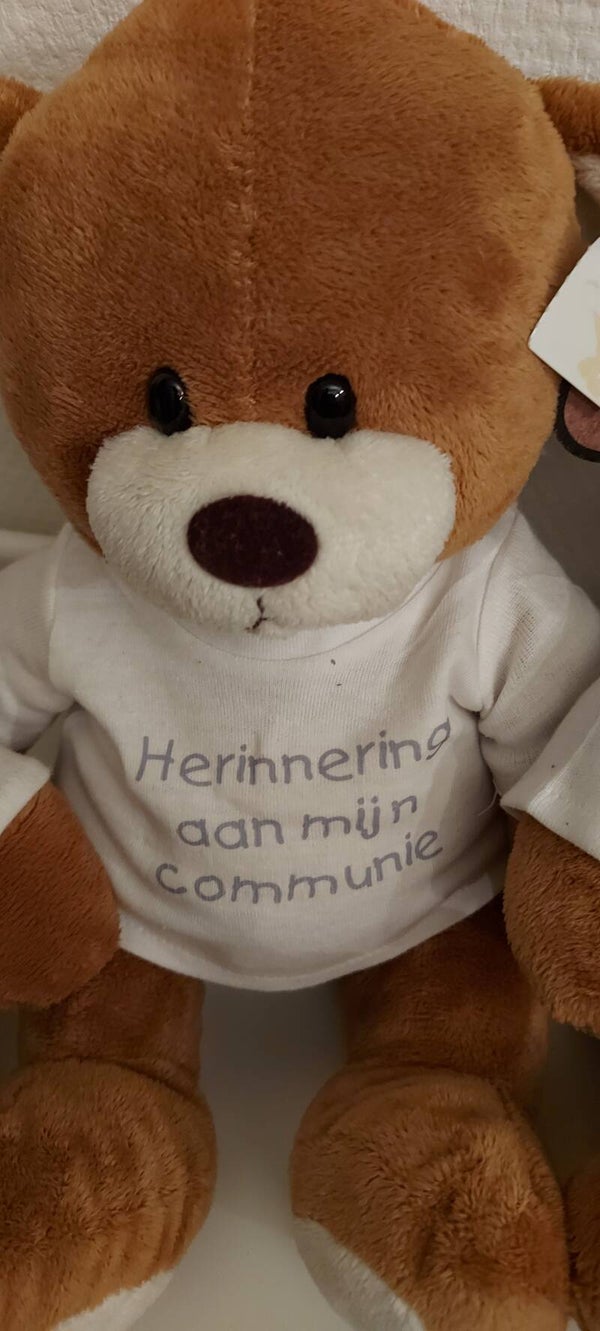 Knuffel pakket communie met heliumballonnen