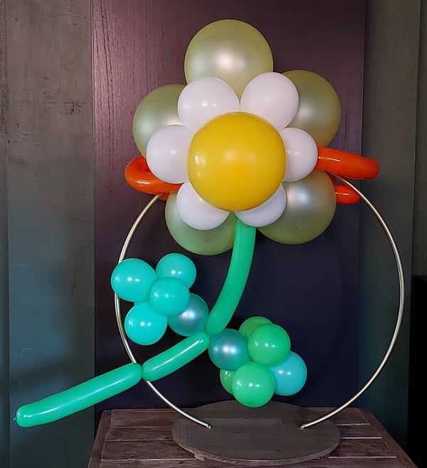 Bloem op cirkel