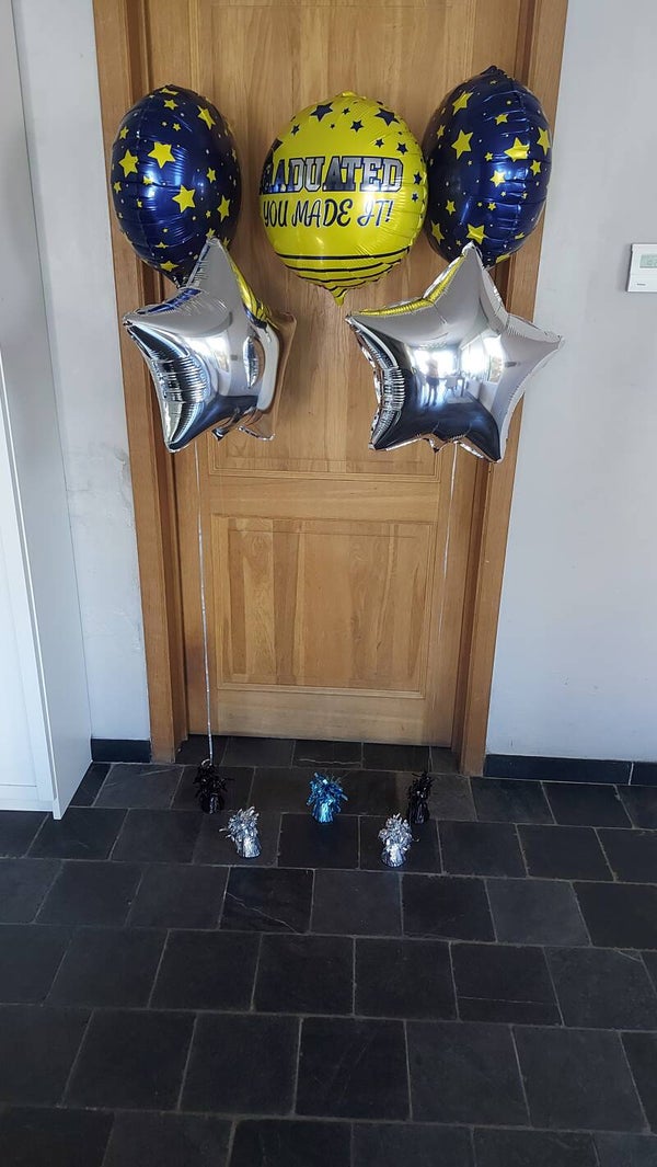 Ballonboeket " behalen diploma"