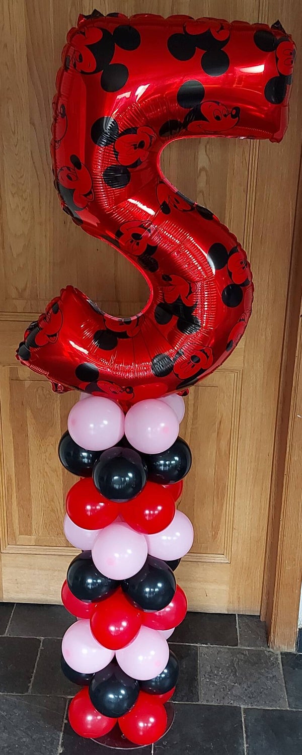 Pilaar cijfer, thema Mickey